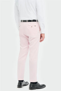 Traje de hombre de 3 piezas rosa de corte sastre Tropez