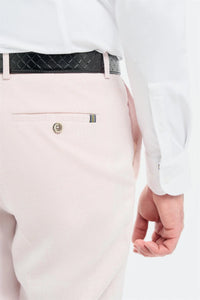 Traje de hombre de 3 piezas rosa de corte sastre Tropez