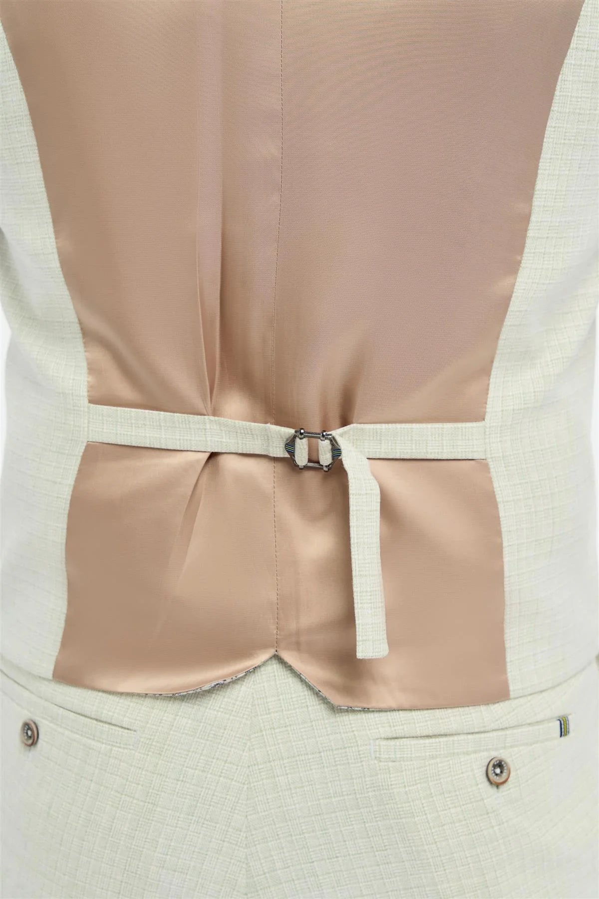 Traje de tres piezas para hombre Tropez, color verde salvia, corte sastre.