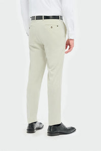 Traje de tres piezas para hombre Tropez, color verde salvia, corte sastre.
