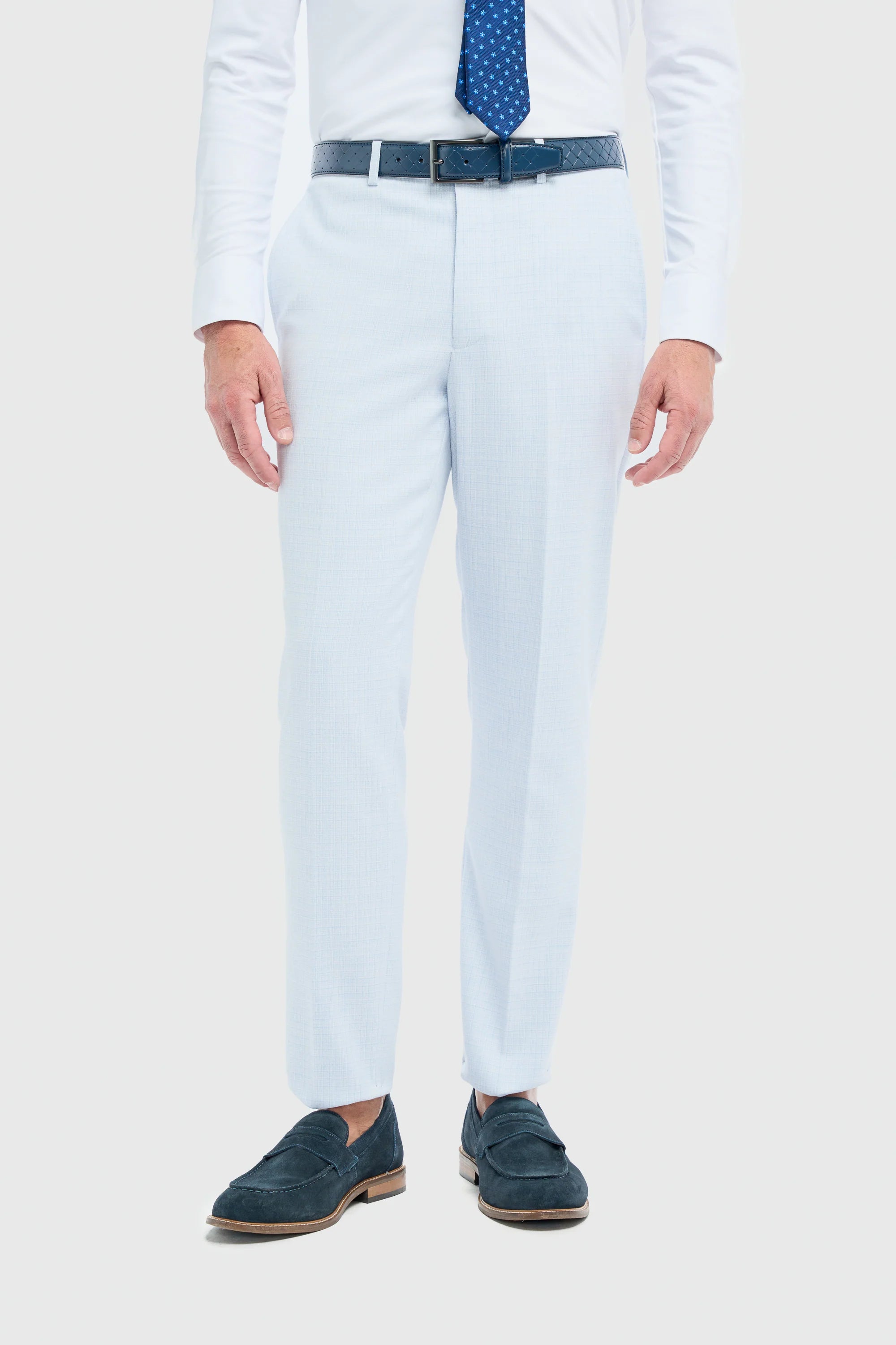 Traje de hombre de 3 piezas azul cielo de corte sastre Tropez