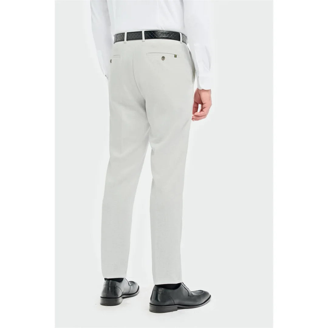 Tropez - Pantalones formales grises para hombre