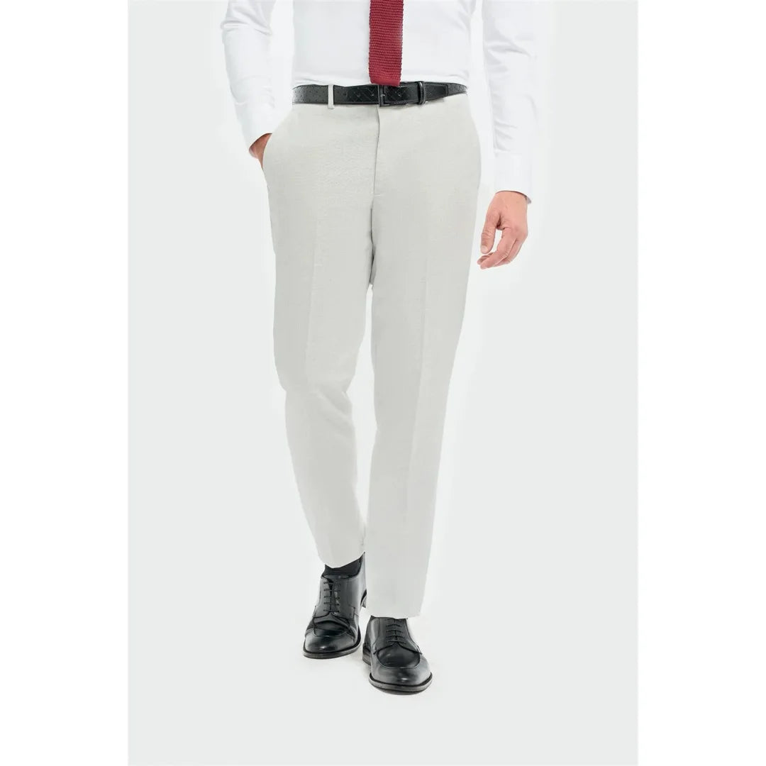 Tropez - Pantalones formales grises para hombre