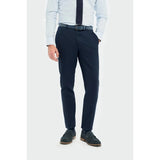 Tropez - Pantalones formales azul marino para hombre