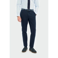 Tropez - Pantalones formales azul marino para hombre