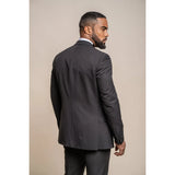 Esmoquin - Blazer clásico de esmoquin negro para hombre