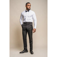 Tux - Pantalones de esmoquin clásicos negros para hombre