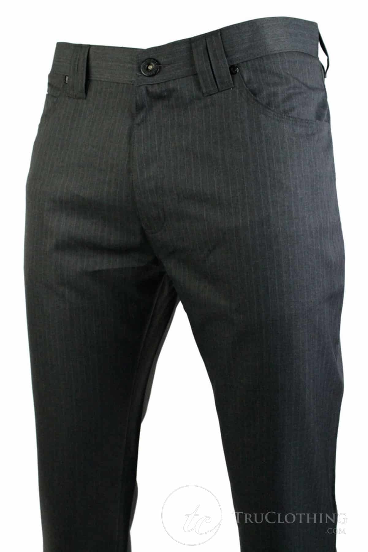 Pantalones de hombre de corte recto con raya diplomática, elegantes e informales, color gris, cortos, regulares, largos, para oficina o trabajo.