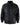 Chaqueta bomber clásica para hombre de cuero auténtico lavado marrón nobuk negro con cuello bomber negro.