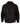 Chaqueta bomber clásica para hombre, color negro nobuk, con detalles en cuero auténtico lavado marrón.