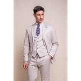 Valencia - Blazer clásico color crema para hombre