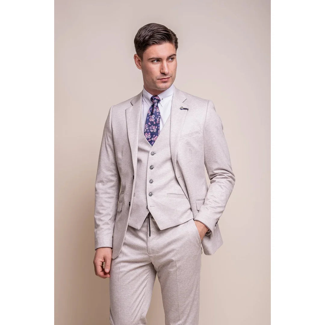 Valencia - Blazer clásico color crema para hombre