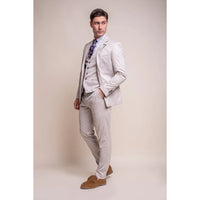 Valencia - Blazer clásico color crema para hombre