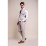 Valencia - Chaleco clásico color crema para hombre