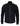Chaqueta bomber universitaria de cuero de gamuza auténtica para hombre, estilo retro vintage clásico - Negro