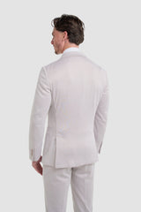 Vasco - Blazer beige de espiga para hombre
