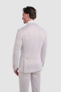 Vasco - Blazer beige de espiga para hombre