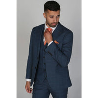 Viceroy - Blazer de cuadros azules para hombre
