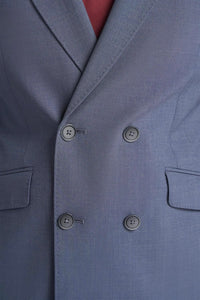 Victorious - Blazer cruzado gris para hombre