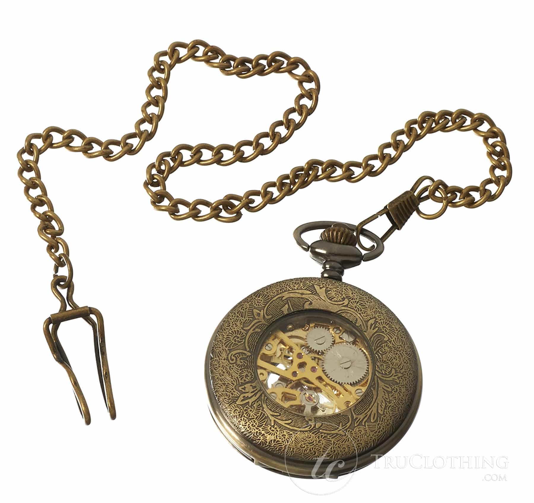 Reloj de bolsillo mecánico automático vintage - Oro