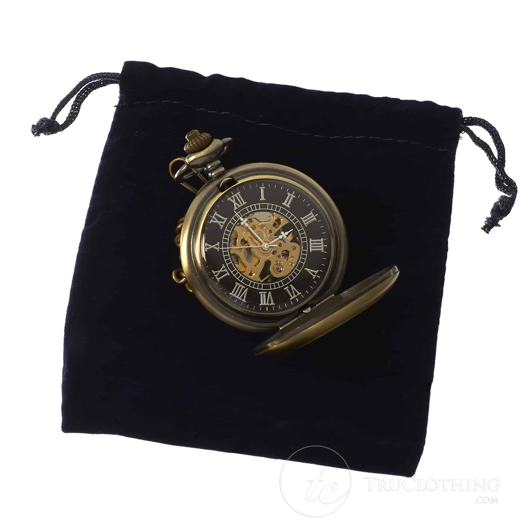 Reloj de bolsillo mecánico automático vintage - Oro