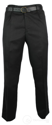 Pantalones negros elegantes para hombre, ideales para el trabajo, la oficina o bodas, con cinturón, cortos y largos.
