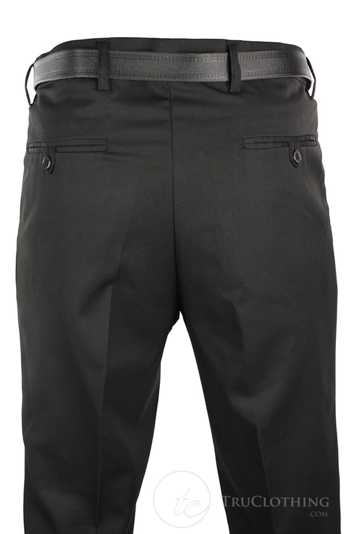 Pantalones negros elegantes para hombre, ideales para el trabajo, la oficina o bodas, con cinturón, cortos y largos.