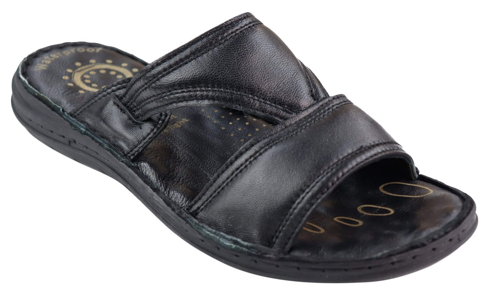 Sandalias sin cordones de piel napa para hombre