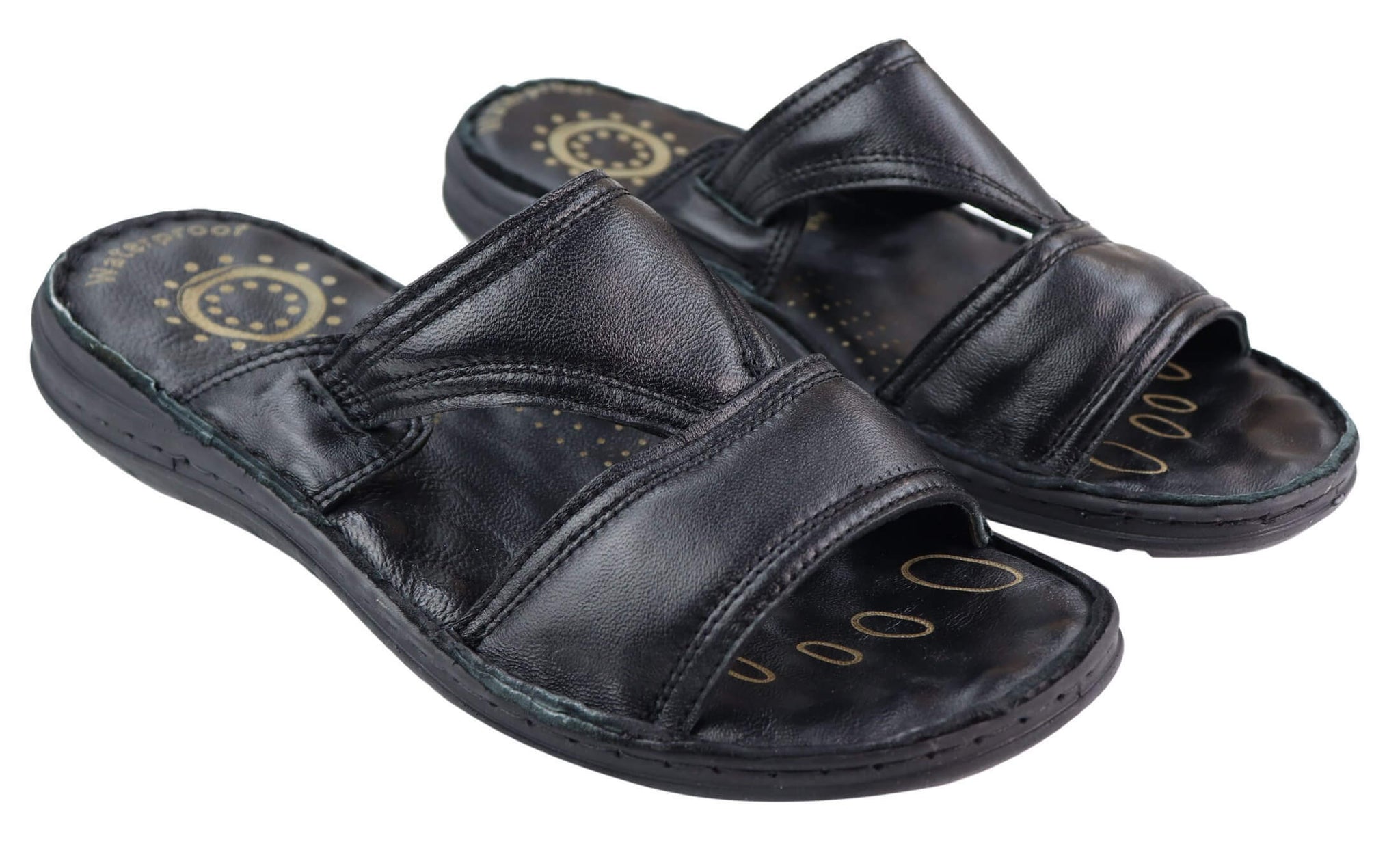 Sandalias sin cordones de piel napa para hombre