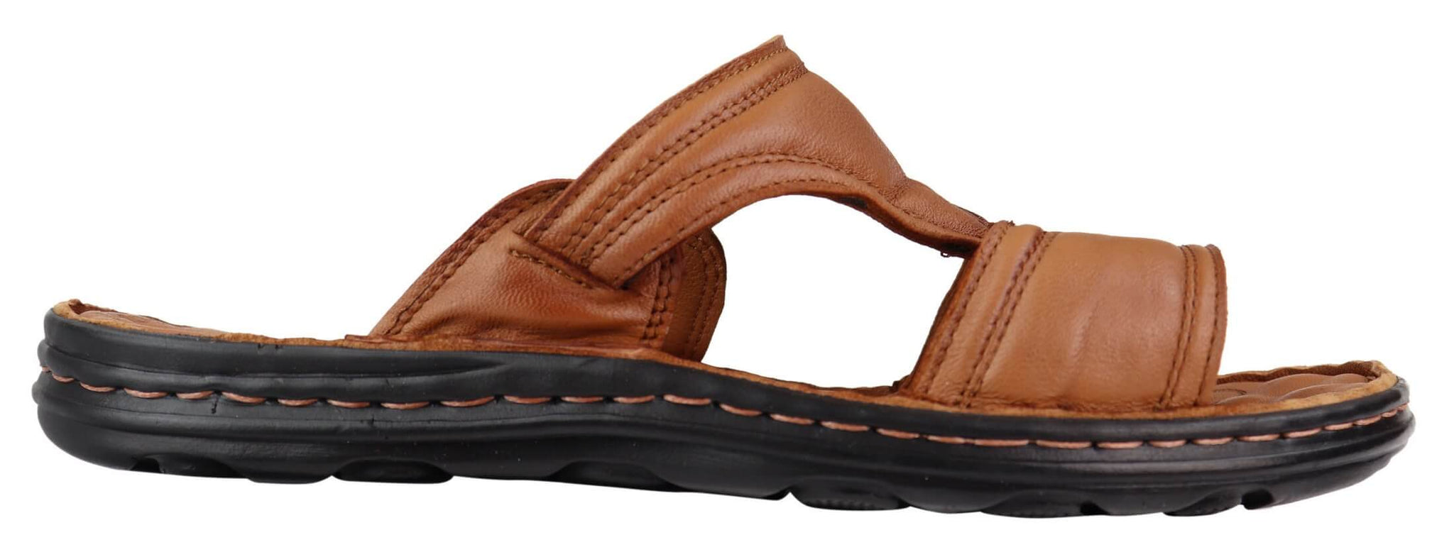 Sandalias sin cordones de piel napa para hombre