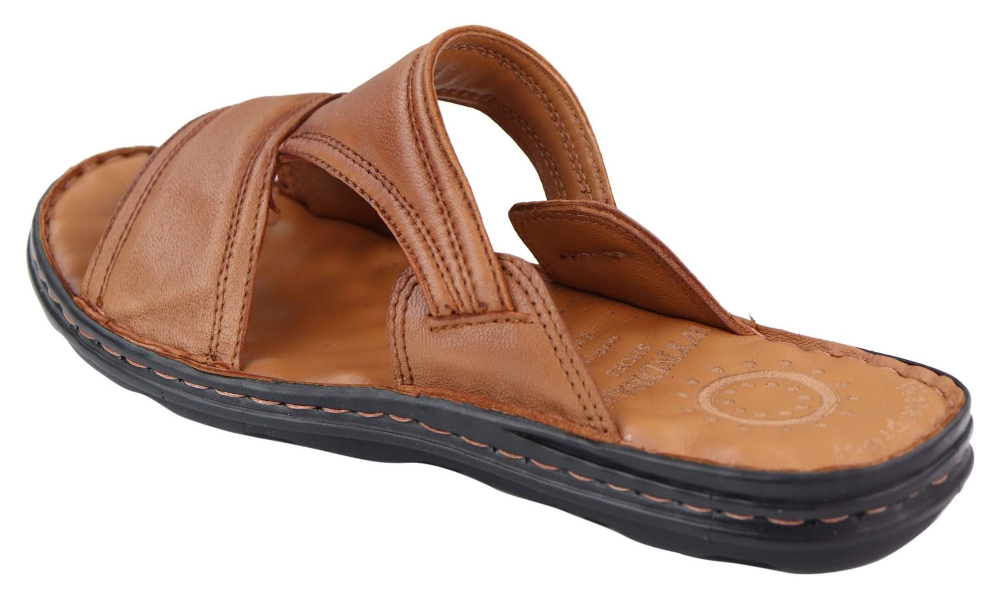 Sandalias sin cordones de piel napa para hombre