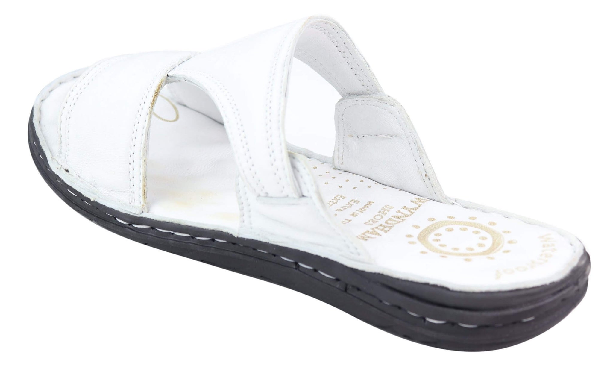 Sandalias sin cordones de piel napa para hombre