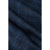 Cody - Chaleco de cuadros azul marino para hombre