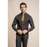 Marco - Chaleco clásico negro para hombre
