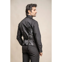 Marco - Chaleco clásico negro para hombre