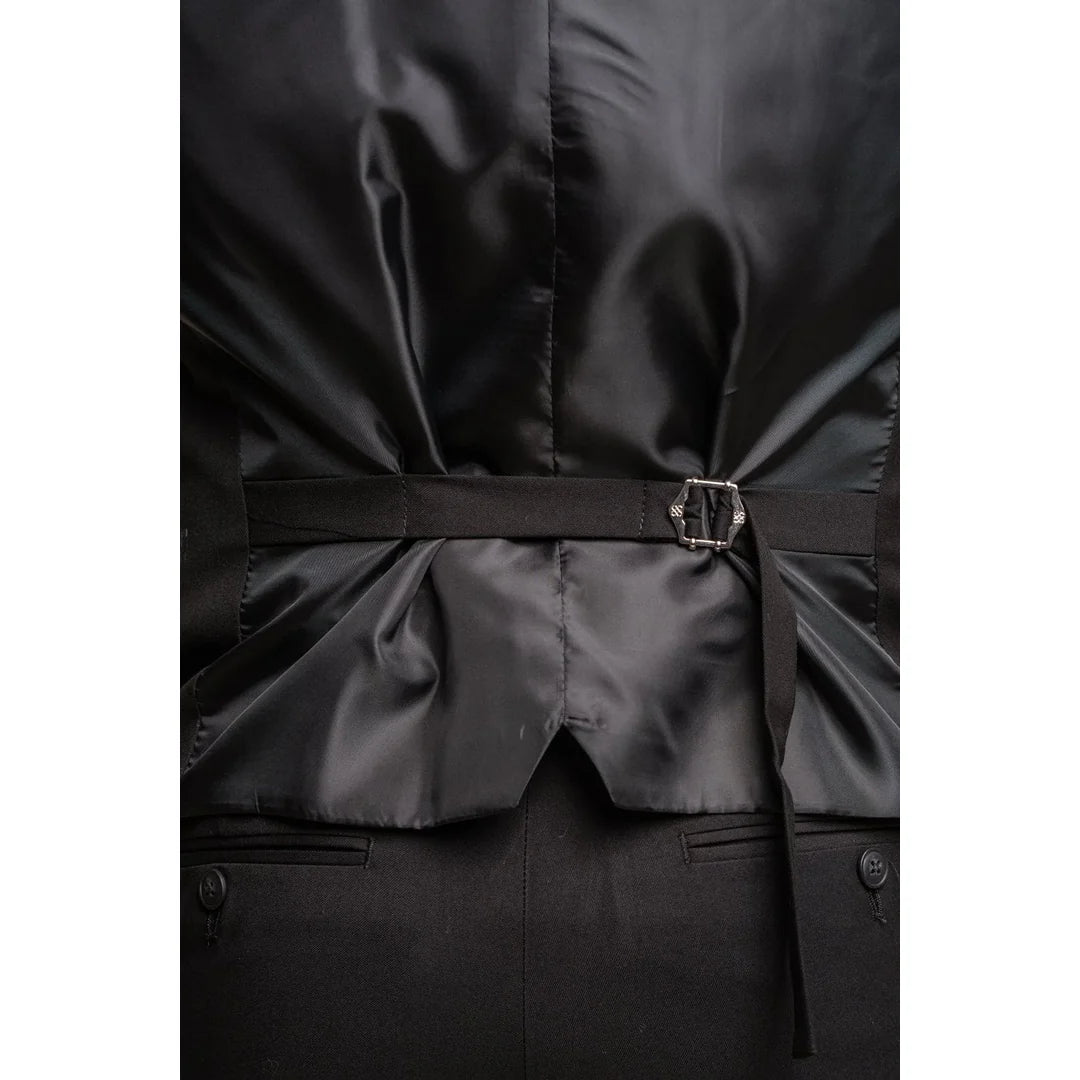 Marco - Chaleco clásico negro para hombre