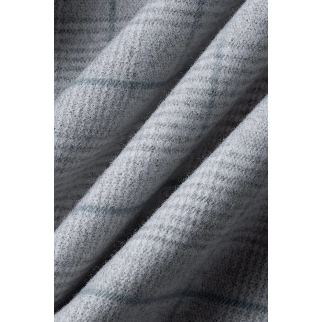 Radika - Chaleco de cuadros gris claro para hombre