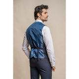 Seeba - Chaleco clásico azul marino para hombre