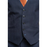 Seeba - Chaleco clásico azul marino para hombre