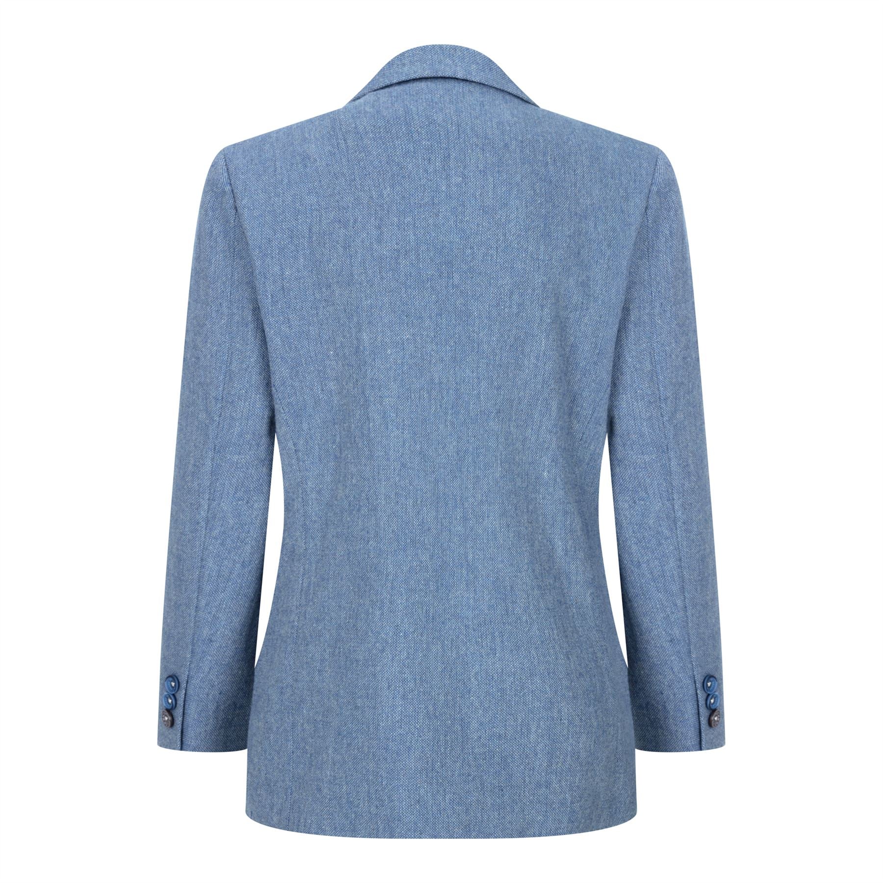 Traje de lana de 3 piezas para niño, azul claro, tweed, estilo vintage de los años 20, chaleco clásico de 4 bolsillos.