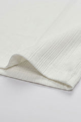 Camiseta clásica blanca de canalé para hombre
