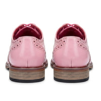 Wolf - Zapatos de vestir brogue con puntera de ala y estampado floral rosa para hombre