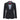 Traje de chaqueta para mujer de lana tweed con coderas, estilo vintage clásico de los años 20, color negro.