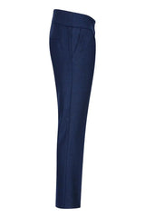 Pantalón de mujer de tweed con estampado de espiga, azul marino, estilo vintage clásico de los años 20, Gatsby Blinders