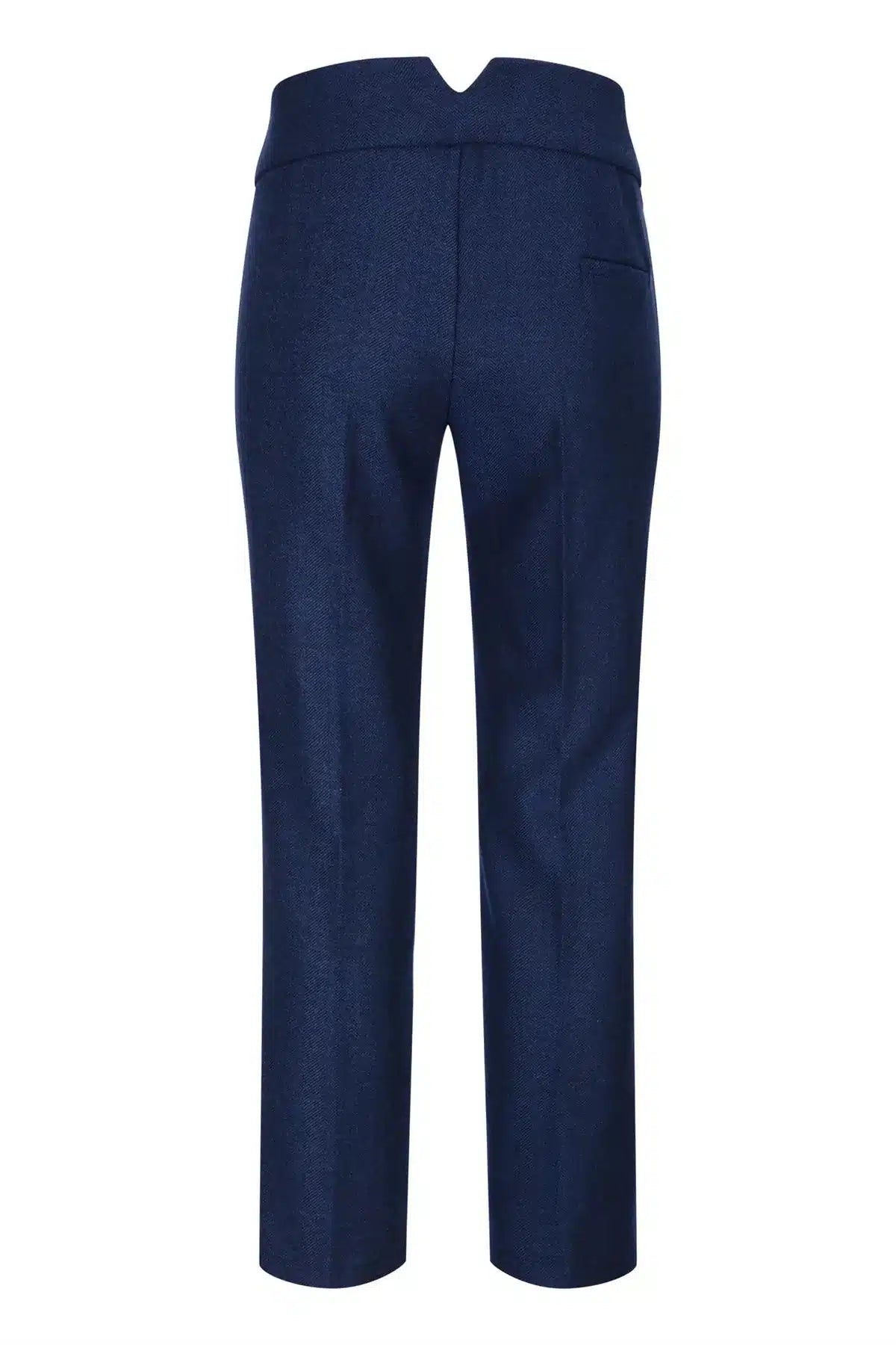 Pantalón de mujer de tweed con estampado de espiga, azul marino, estilo vintage clásico de los años 20, Gatsby Blinders