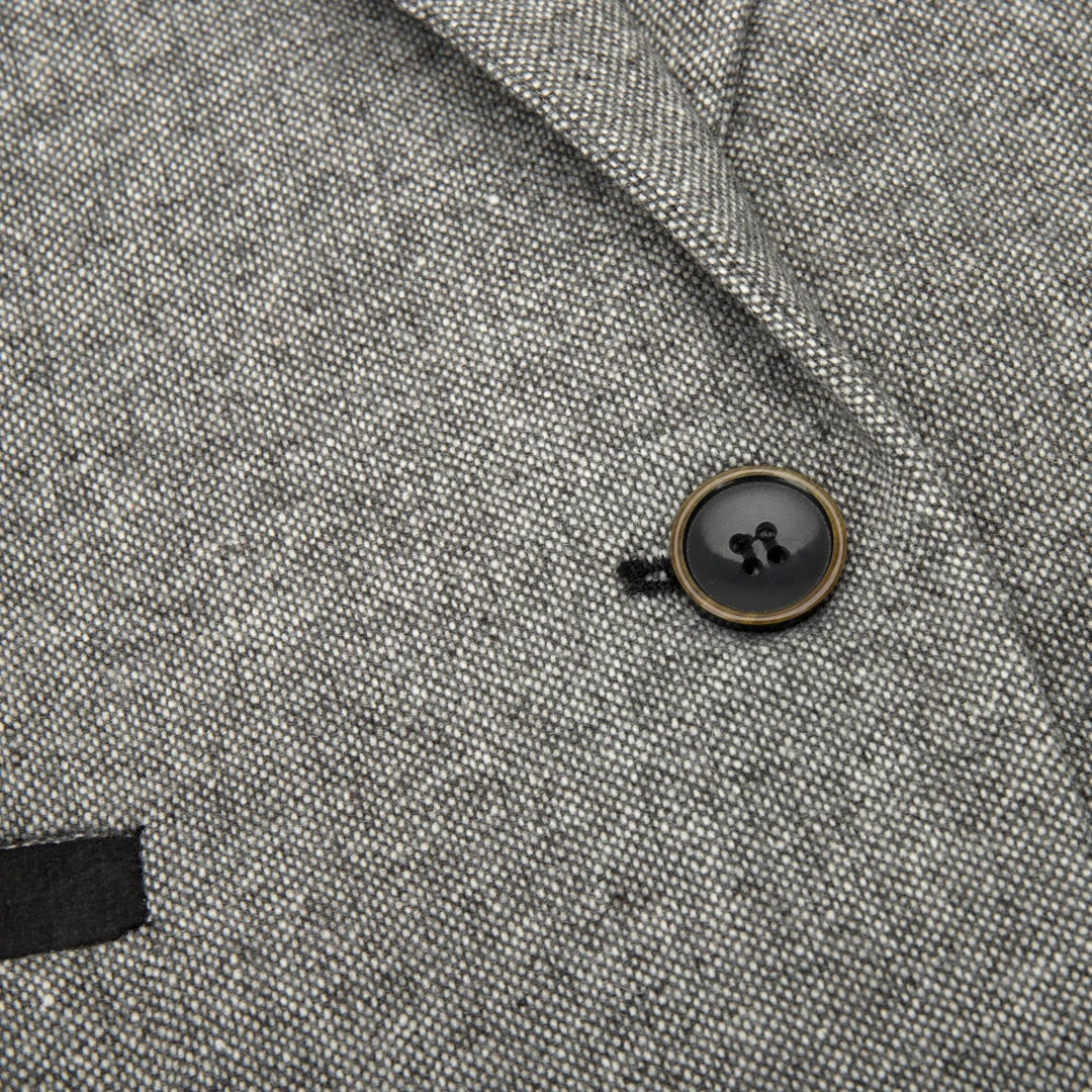 wsn03 - Chaqueta tipo blazer de tweed gris para mujer, estilo Peaky Blinders de los años 20