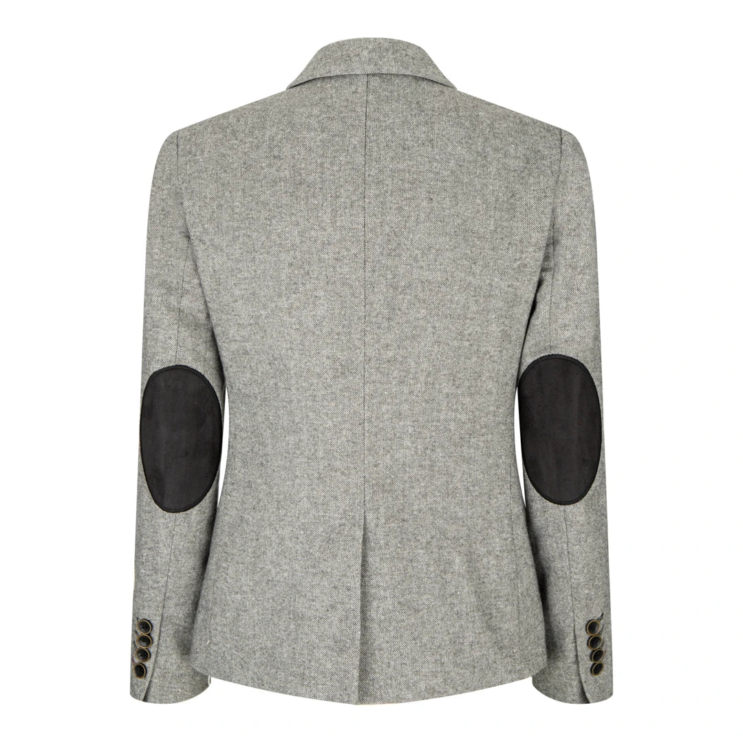 wsn03 - Chaqueta tipo blazer de tweed gris para mujer, estilo Peaky Blinders de los años 20