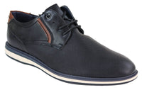 Zapatillas negras con cordones para hombre