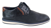 Zapatillas negras con cordones para hombre